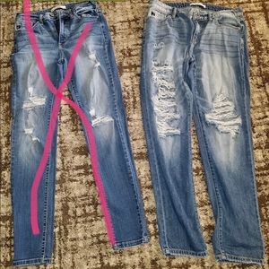 Kancan distressed Boyfriend jean